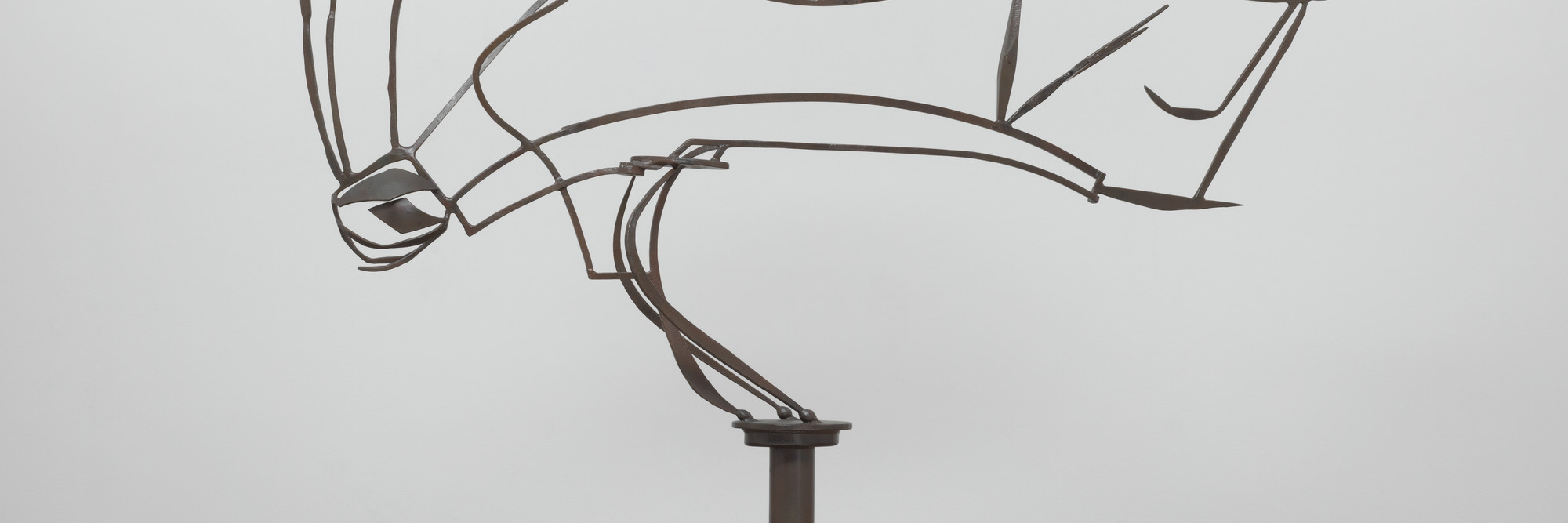 David Smith. Australia. 1951. Painted steel on cinder block base, overall 6′ 7 1/2″ × 8′ 11 7/8″ × 16 1/8" (202 × 274 × 41 cm); base 17 1/2 x 16 3/4 x 15 1/4" (44.5 x 42.5 x 38.7 cm). The Museum of Modern Art. Gift of William Rubin