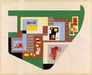 Roberto Burle Marx. Ibirapuera Park, Quadricentennial Gardens, project, São Paulo, Brazil, Plan, detail five. 1953. Gouache on board. Inter-American Fund. © 2016 Burle Marx &amp; Cia. Ltda