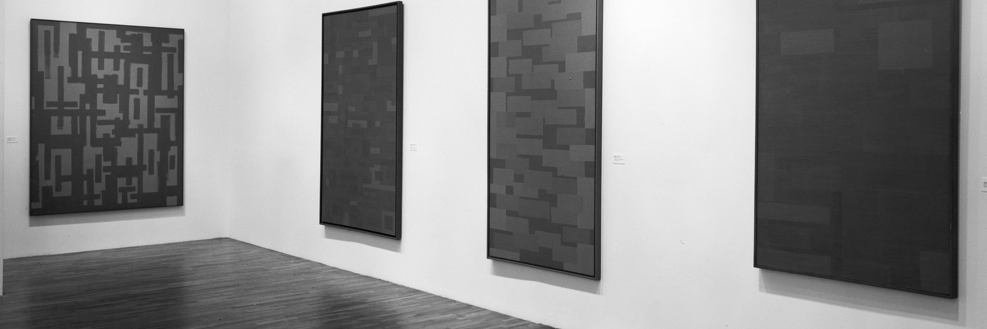 Installation view of Ad Reinhardt. at The Museum of Modern Art, New York. Photo: Mali Olatunji
