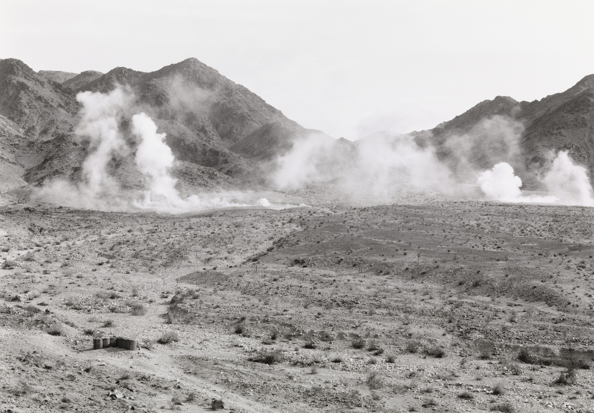 An-My Lê. 29 Palms: Mortar Impact. 2003–04. Gelatin silver print, 26 1⁄2 × 38 1/16″ (67.3 × 96.7 cm). Robert B. Menschel Fund. © 2016 An-My Lê