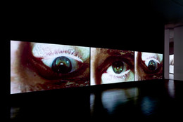 Installation view of Douglas Gordon: Timeline. The Museum of Modern Art, New York. Photo: Jonathan Muzikar
