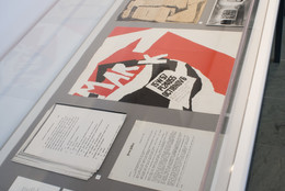 Installation view of The Dealer as Co-Conspirator: Selections from the Richard Bellamy Papers in The Museum of Modern Art Archives. © 2016 The Museum of Modern Art, New York. Photo: Thomas Griesel