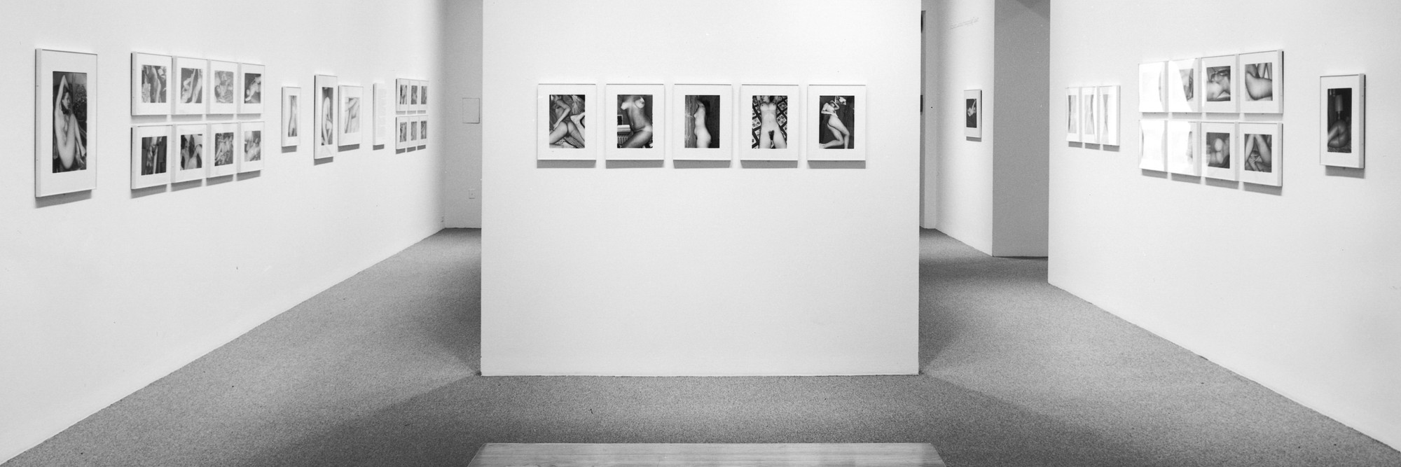 Installation view of Lee Friedlander: Nudes at The Museum of Modern Art, New York. Photo: Mali Olatunji