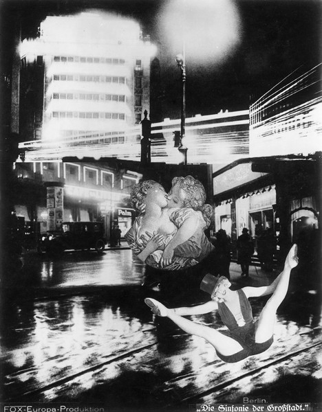 Poster for Berlin: Die Sinfonie der Grosstadt. 1927. Germany. Directed by Walther Ruttman. Image courtesy Filmmuseum Berlin–Stiftung Deutsche Kinemathek