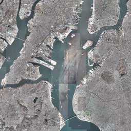 Aerial view of Palisade Bay. Courtesy Palisade Bay Team: Guy Nordenson and Associates, Catherine Seavitt Studio, Architecture Research Office
