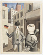 George Grosz. Republican Automatons (Republikanische Automaten). 1920. Watercolor and pencil on paper; 23 5/8 × 18 5/8″ (60 × 47.3 cm). The Museum of Modern Art, New York. Advisory Committee Fund. © 2003 The Museum of Modern Art, New York. © 2003 Artists Rights Society (ARS), New York/VG Bildkunst, Bonn