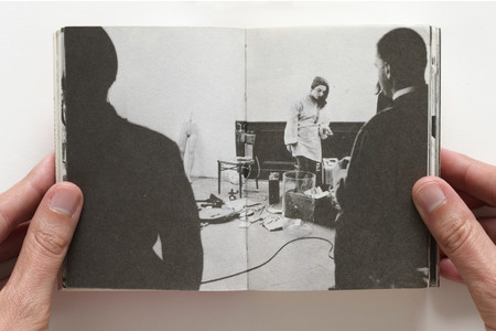 Ute Klophaus. Charlotte Moorman at the Happening, 1965 in 24 Stunden: Beuys...et al (Itzehoe-Vosskate: Hansen and Hansen, 1965). n.p.