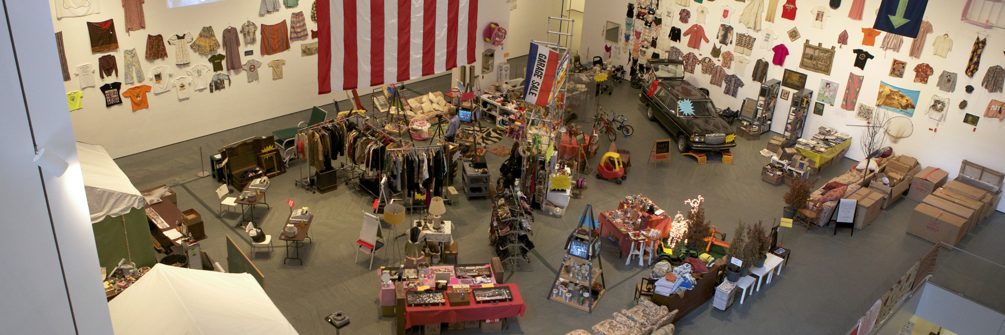 Martha Rosler. Meta-Monumental Garage Sale (installation view). 2012. Photo: Shannon Darrough