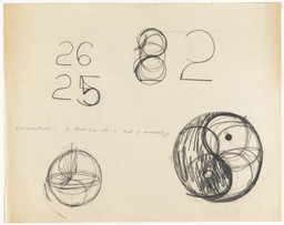 Simone Forti. Large Illumination Drawings. 1972. Charcoal and felt-tip pen on paper, 19 × 24″ (48.3 × 61 cm). The Modern Women’s Fund. © 2016 Simone Forti