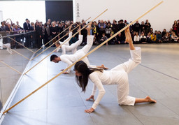 Trisha Brown Dance Company. Sticks. 1973. Performed at The Museum of Modern Art, 2011. © Yi-Chun Wu / The Museum of Modern Art, New York