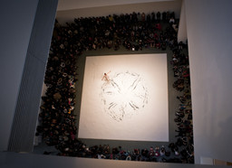 Anne Teresa De Keersmaeker. Violin Phase from Fase: Four Movements to the Music of Steve Reich. 1982. Concept, direction: De Mey. Choreography, performance: De Keersmaeker. Music: Steve Reich. Violin: George Alexander van Dam. Performed at The Museum of Modern Art, 2011. © 2011 Yi-Chun Wu / The Museum of Modern Art