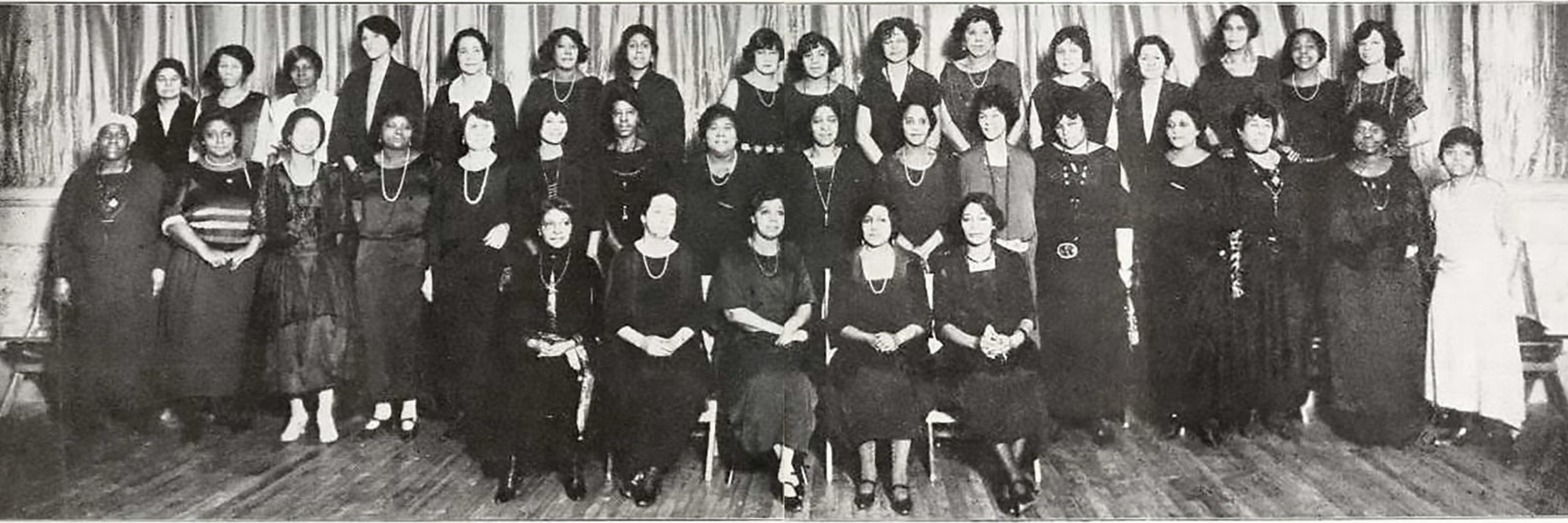 Photograph of members of The Utopia Neighborhood Club, New York City. As published in The Crisis, March 1923. Reference image for Steffani Jemison&#39;s Promise Machine, 2014–15