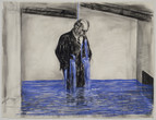 William Kentridge. Drawing from Stereoscope. 1998–99. Charcoal, pastel, and colored pencil on paper, 47 1/4 × 63″ (120 × 160 cm). The Museum of Modern Art, New York. Gift of The Junior Associates of The Museum of Modern Art, with special contributions from Anonymous, Scott J. Lorinsky, Yasufumi Nakamura, and The Wider Foundation