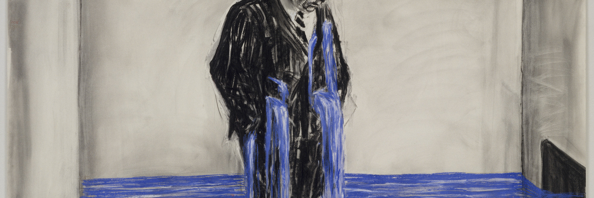 William Kentridge. Drawing from Stereoscope. 1998–99. Charcoal, pastel, and colored pencil on paper, 47 1/4 × 63″ (120 × 160 cm). The Museum of Modern Art, New York. Gift of The Junior Associates of The Museum of Modern Art, with special contributions from Anonymous, Scott J. Lorinsky, Yasufumi Nakamura, and The Wider Foundation