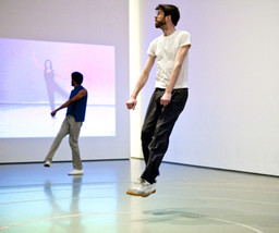 Yvonne Rainer. Trio A. 1965. Performed by Jimmy Robert and Ian White at TheMuseum of Modern Art, 2009. © 2009 Yi-Chun Wu / The Museum of Modern Art