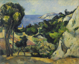Paul Cezanne. *L’Estaque. 1879–83. Oil on canvas, 31 1/2 × 39″ (80.3 × 99.4 cm). The William S. Paley Collection