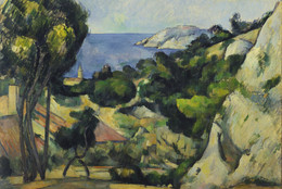 Paul Cezanne. *L’Estaque. 1879–83. Oil on canvas, 31 1/2 × 39″ (80.3 × 99.4 cm). The William S. Paley Collection