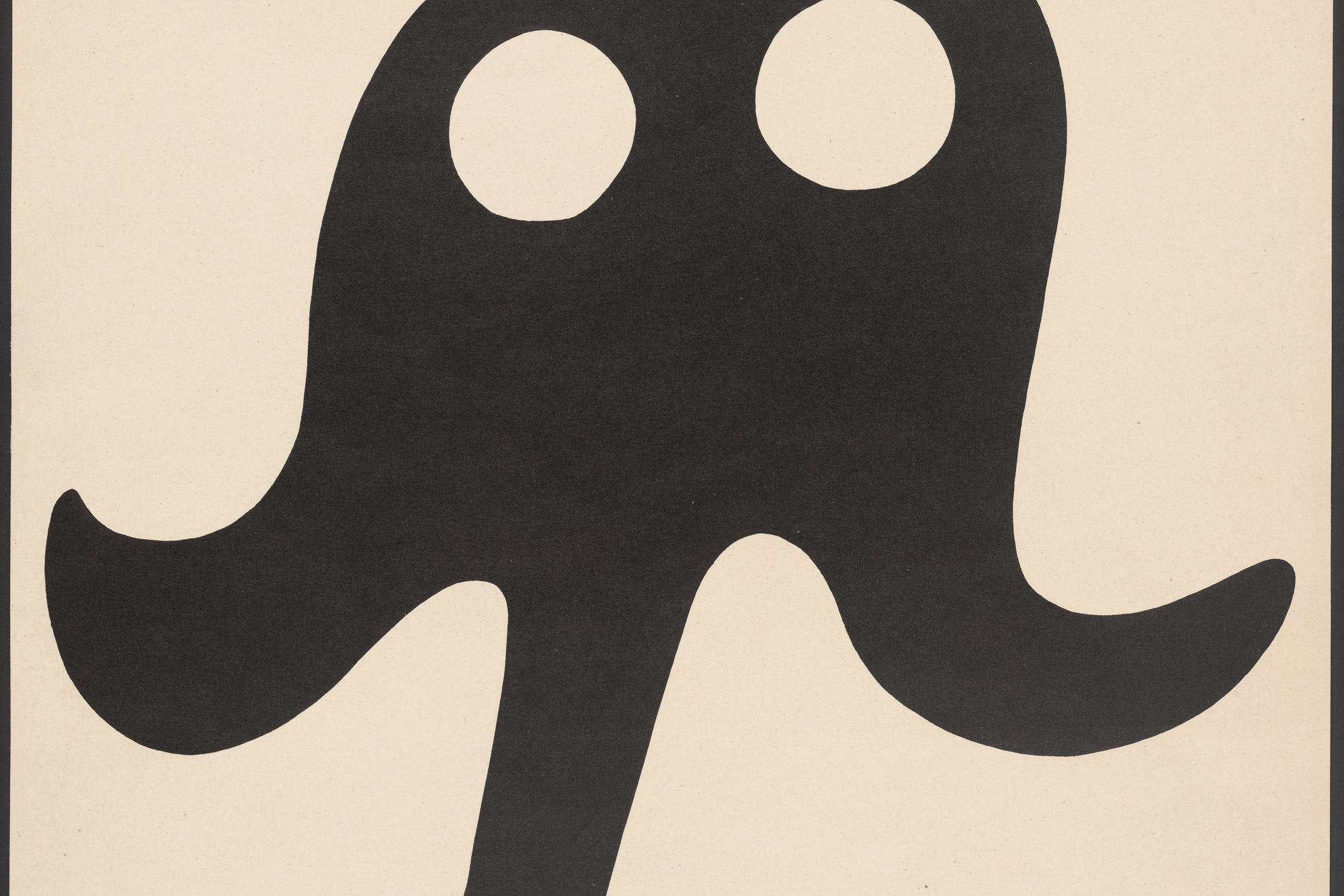 Jean (Hans) Arp. Mustache Hat, from 7 Arpaden. 1923. One from a portfolio of seven lithographs, sheet: 17 3/4 × 13 3/4″ (45.1 × 34.9 cm). Publisher: Merzverlag (Kurt Schwitters), Hannover, Germany. Printer: unknown. Edition: 50. Gift of J. B. Neumann. © 2005 Artists Rights Society (ARS), New York/VG Bild-kunst, Bonn