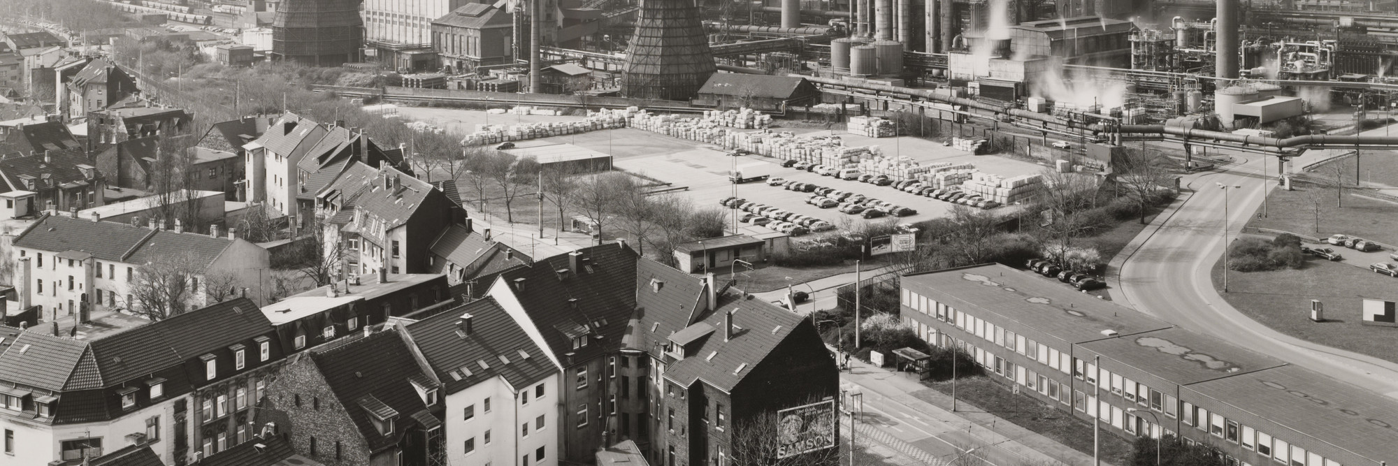 Bernd and Hilla Becher. Duisburg-Bruckhausen, Ruhr Region, Germany. 1999. Gelatin silver print, 19 5/16 × 24″ (49.1 × 60.9 cm). Horace W. Goldsmith Fund through Robert B. Menschel. © 2016 Hilla Becher