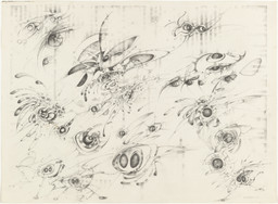 Lee Bontecou. Untitled. 1997. Pencil on graph paper, 22 × 30″ (55.9 × 76.2 cm). The Judith Rothschild Foundation Contemporary Drawings Collection Gift. © 2016 Lee Bontecou