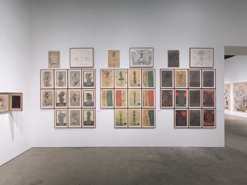 Installation view of Roth Time: A Dieter Roth Retrospective at The Museum of Modern Art, New York