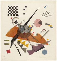 Vasily Kandinsky. Orange. 1923. Lithograph. Sheet: 19 × 17 7/16″ (48.2 × 44.3 cm). Publisher and printer: Staatliches Bauhaus, Weimar. Edition: 50. The Museum of Modern Art, New York. Purchase, 1949. © 2005 Artists RightsSociety (ARS), New York/ADAGP, Paris