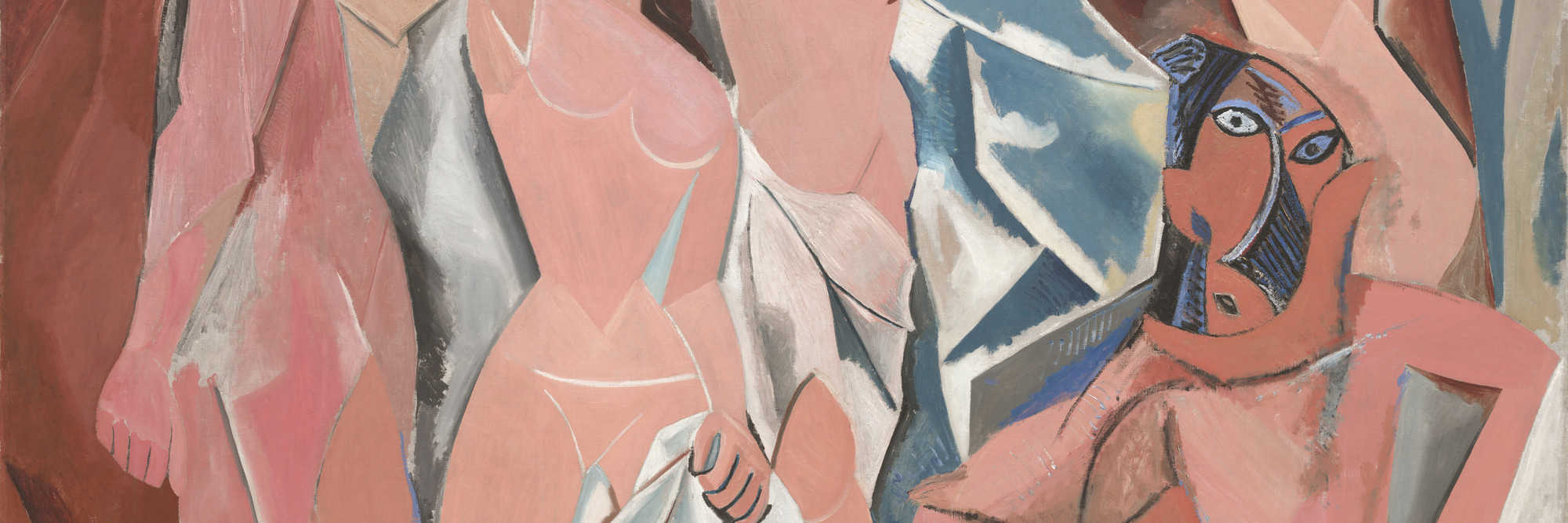 Pablo Picasso. Les Demoiselles d’Avignon. 1907. Oil on canvas, 8′ × 7′ 8″ (243.9 × 223.7 cm). The Museum of Modern Art, New York. Acquired through the Lillie P. Bliss Bequest. Photograph © 1997 The Museum of Modern Art, New York