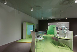 Installation view of Workspheres at The Museum of Modern Art, New York