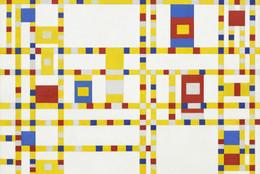 Piet Mondrian. Broadway Boogie Woogie. 1942–43. Oil on canvas, 50 × 50″ (127 × 127 cm). Given anonymously