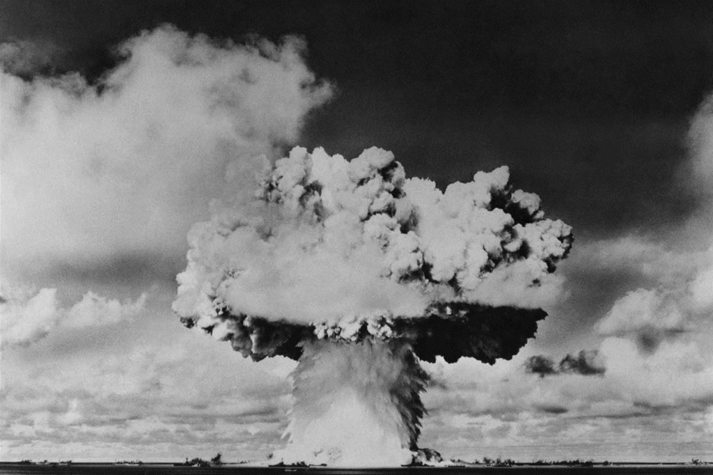 Bruce Conner. CROSSROADS (promotional still). 1976. 35mm film (black and white, sound) transferred to video, 37 min. The Museum of Modern Art, New York and San Francisco Museum of Modern Art (Accessions Committee Fund purchase), with the generous support of the New Art Trust. © Bruce Conner 2016. Courtesy Conner Family Trust