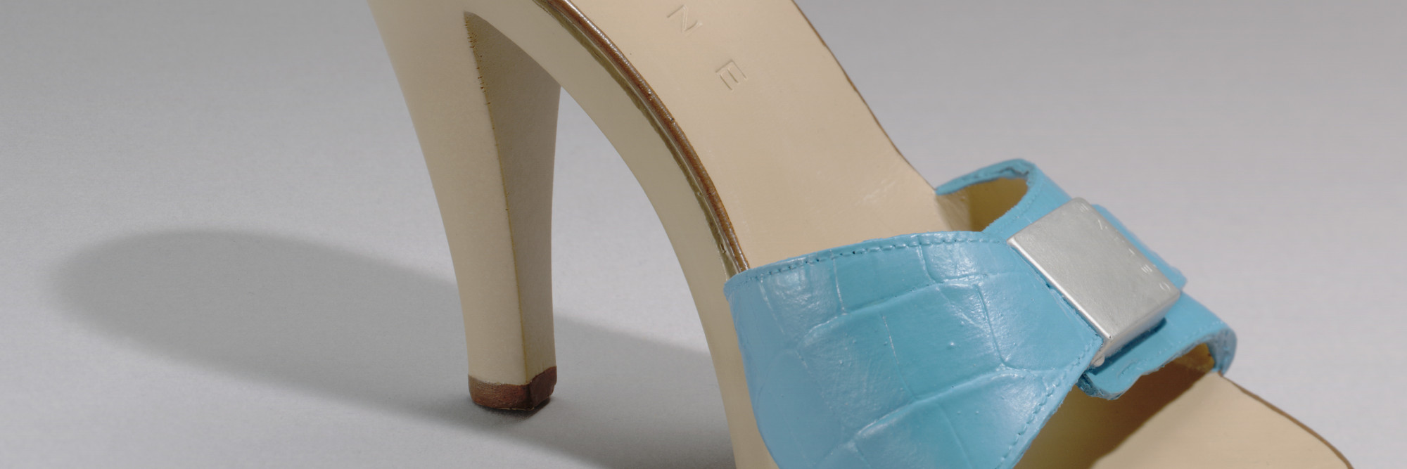 Sylvie Fleury. His Mistress’ Toy (for Parkett no. 58). 2000. Multiple of polyurethane shoe with integrated noisemaker, Overall: 4 7/16 × 3 3/4 × 7 11/16″ (11.2 × 9.5 × 19.5 cm). Roxanne H. Frank Fund