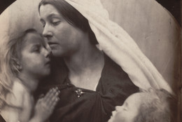 Julia Margaret Cameron. Madonna with Children. 1864. Albumen silver print, 10 1/2 × 8 5/8″ (26.7 × 21.9 cm). Gift of Shirley C. Burden