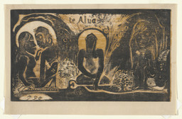 Paul Gauguin. Te Atua (The Gods). 1893–94. Woodcut, 8 × 13 7/8″ (20.3 × 35.2 cm). Printer: the artist, Paris. Edition: approx. 7. Gift of Abby Aldrich Rockefeller