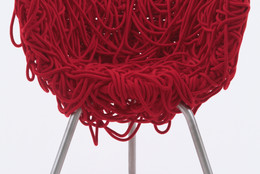 Fernando and Humberto Campana. Vermelha Chair. 1993. Manufacturer: Edra Mazzei, Pisa, Italy. Iron with epoxy coating, aluminum, and cord, 31 × 29 1/8 × 22 3/4ʺ (78.7 × 74 × 57.8 cm). Gift of Patricia Phelps de Cisneros. © 2016 Fernando Campana and Humberto Campana