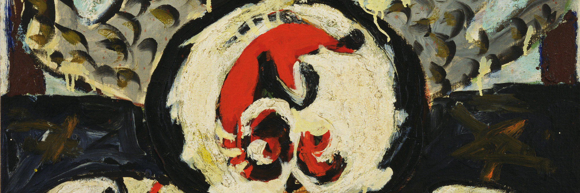 Jackson Pollock. Bird. c. 1938–41. Oil and sand on canvas, 27 3/4 × 24 1/4ʺ (70.5 × 61.6 cm). Gift of Lee Krasner in memory of Jackson Pollock. © 2016 Pollock-Krasner Foundation / Artists Rights Society (ARS), New York