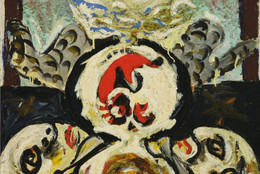 Jackson Pollock. Bird. c. 1938–41. Oil and sand on canvas, 27 3/4 × 24 1/4ʺ (70.5 × 61.6 cm). Gift of Lee Krasner in memory of Jackson Pollock. © 2016 Pollock-Krasner Foundation / Artists Rights Society (ARS), New York