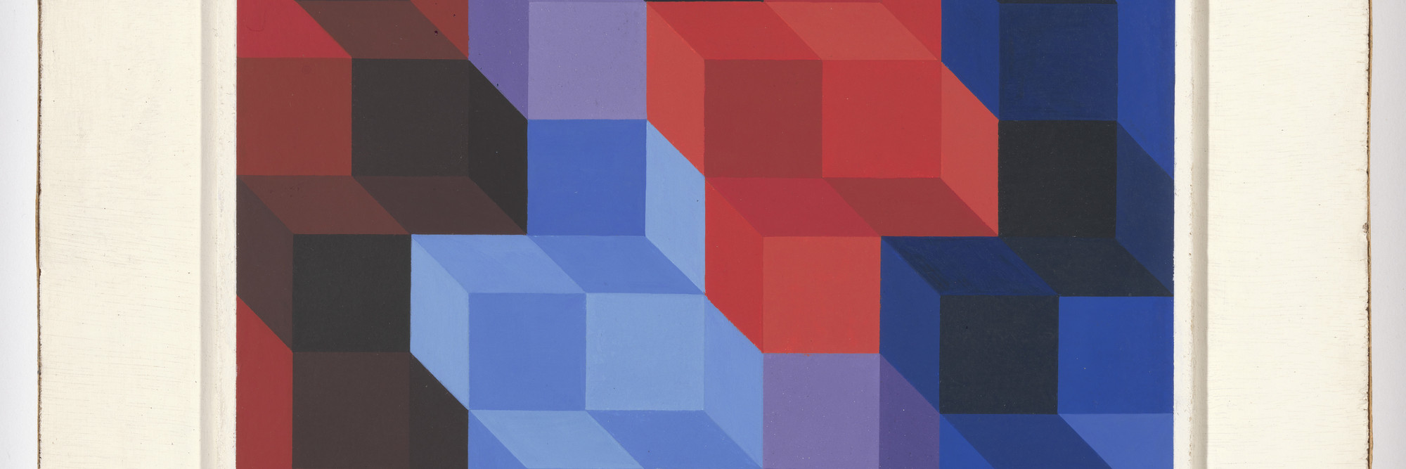 Victor Vasarely. Study for Deuton RB. 1966. Gouache on paper, 9 7/8 × 9 7/8ʺ (25.1 × 25.1 cm). Gift of Mrs. Lily Auchincloss. © 2016 Artists Rights Society (ARS), New York / ADAGP, Paris