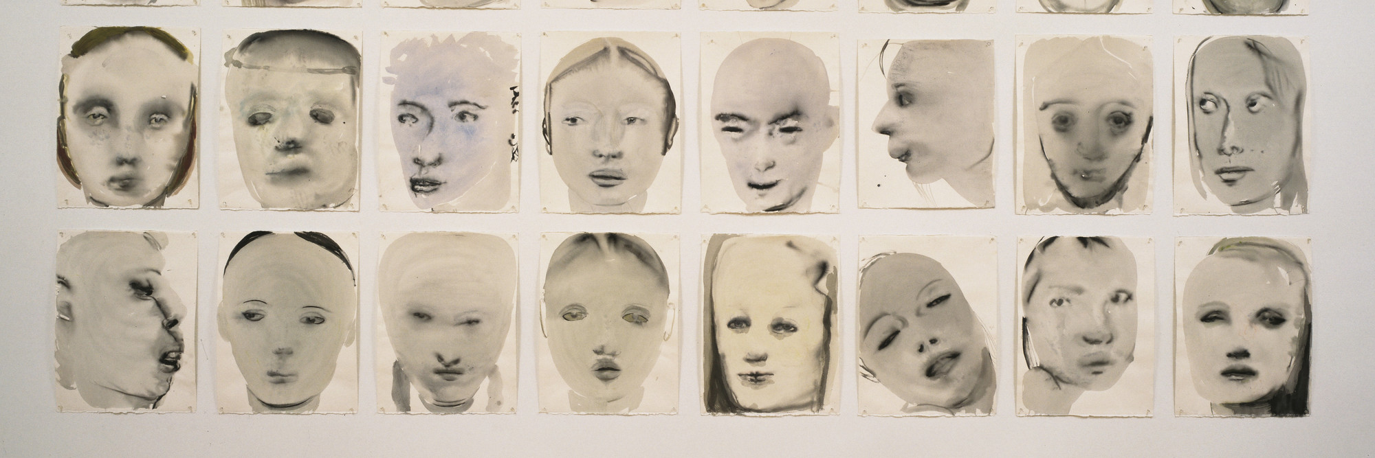 Marlene Dumas. Chlorosis (Love sick). 1994. Ink, gouache, and synthetic polymer paint on paper, each sheet: 26 × 19 1/2″ (66.2 × 49.5 cm). The Herbert and Nannette Rothschild Memorial Fund in memory of Judith Rothschild. © 2016 Marlene Dumas