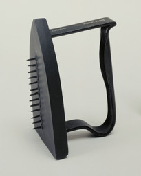Man Ray. Gift. 1958; replica of 1921 original. Painted flatiron with row of thirteen tacks, heads glued to the irons bottom, 6 1/8 × 3 5/8 × 4 1/2″ (15.3 × 9 × 11.4 cm). James Thrall Soby Fund. © 2016 Man Ray Trust / Artists Rights Society (ARS), New York / ADAGP, Paris