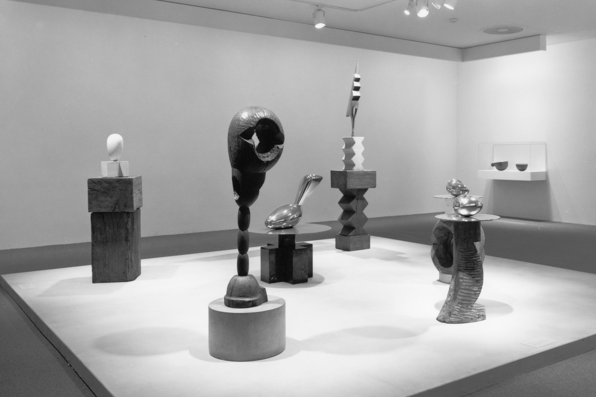 Installation view of Brancusi: Selected Masterworks from the Musée National d’Art Moderne and The Museum of Modern Art, New York at The Museum of Modern Art, New York. Photo: Katherine Keller