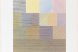 Sol LeWitt. Composite Series. 1970. One from a series of five screenprints, composition (each): 14 × 14″ (35.6 × 35.6cm); sheet (each): 20 × 20″ (50.8 × 50.8cm). Publisher: Sarah Lawrence Art Press, New York. Printer: John Campione, New York. Edition: 150. Alva Gimbel Fund. © 2016 Sol LeWitt / Artists Rights Society (ARS), New York