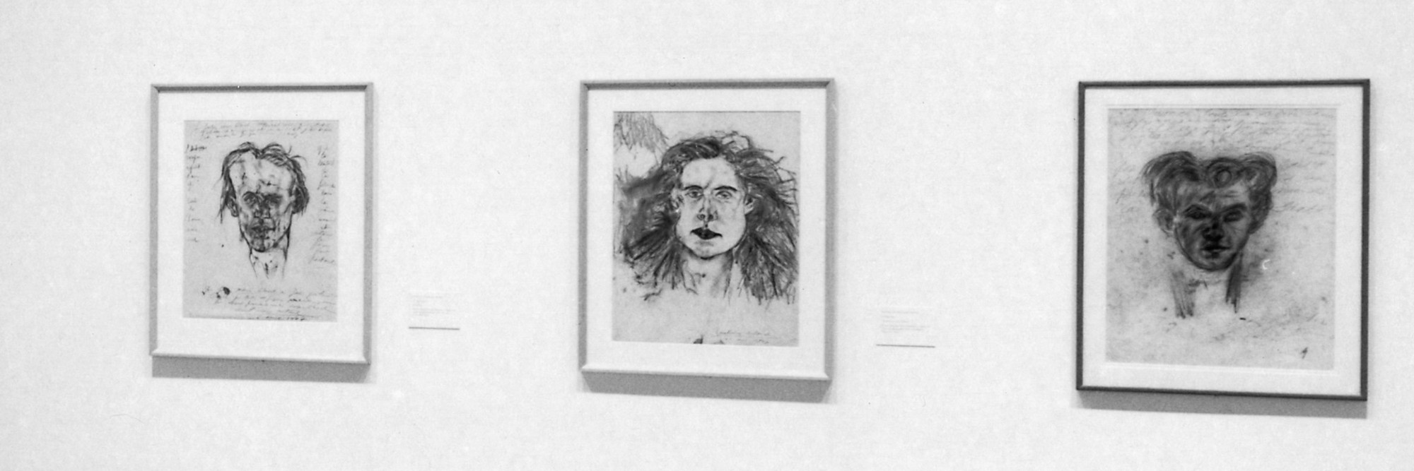 Installation view of Antonin Artaud: Works on Paper at The Museum of Modern Art, New York. Photo: Erik Landsberg