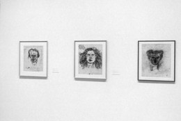 Installation view of Antonin Artaud: Works on Paper at The Museum of Modern Art, New York. Photo: Erik Landsberg