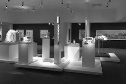Installation view of Recent Gifts Honoring Philip Johnson’s Ninetieth Birthday at The Museum of Modern Art, New York. Photo: Erik Landsberg