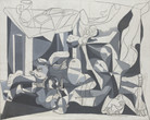 Pablo Picasso. The Charnel House. Paris, 1944–45. Oil and charcoal on canvas, 6′ 6 5/8″ × 8′ 2 1/2″ (199.8 × 250.1 cm). Mrs. Sam A. Lewisohn Bequest (by exchange), and Mrs. Marya Bernard Fund in memory of her husband Dr. Bernard Bernard, and anonymous funds. © 2016 Estate of Pablo Picasso / Artists Rights Society (ARS), New York