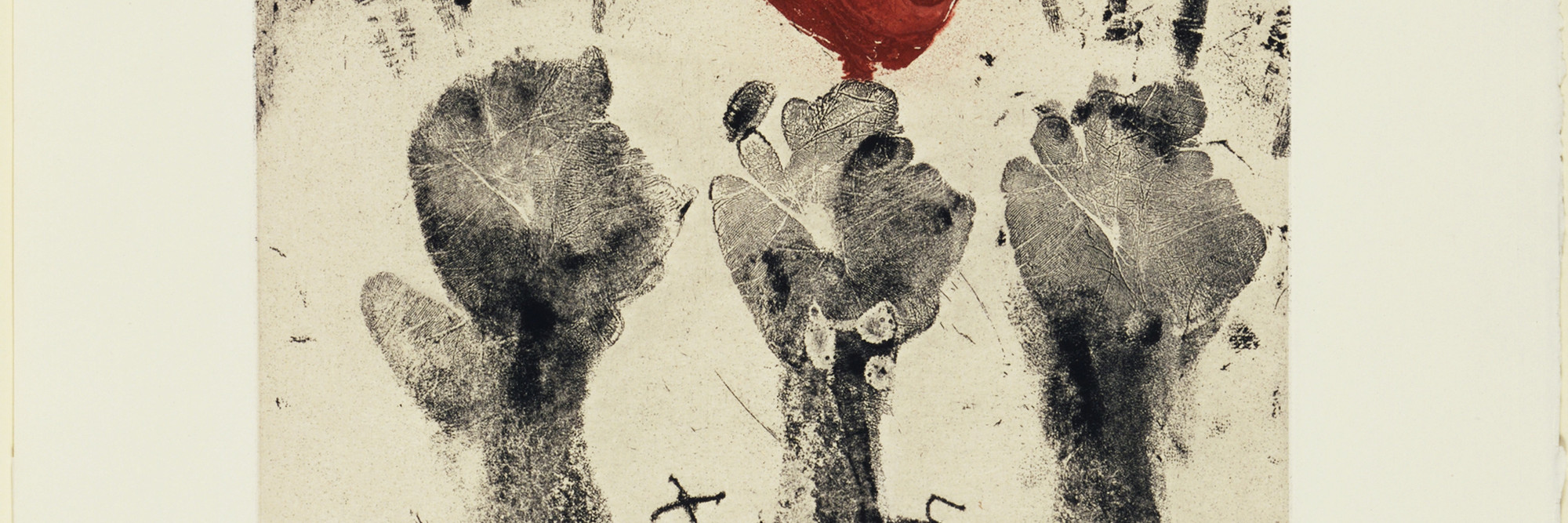 Antoni Tàpies. The Hands (Les Mains). 1969. Etching and aquatint, plate: 19 9/16 × 15 1/2″ (49.7 × 39.4cm); sheet: 30 1/2 × 23 1/8″ (77.5 × 58.7cm). Donald Karshan Fund. © 2016 Artists Rights Society (ARS), New York / ADAGP, Paris