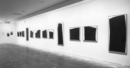 Installation view of Richard Serra: Afangar Icelandic Series at The Museum of Modern Art, New York. Photo: Mali Olatunji