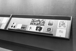Installation view of The Artist and The Book in Twentieth-Century Italy at The Museum of Modern Art, New York. Photo: Mali Olatunji