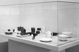Installation view of Kaj Franck: Designer at The Museum of Modern Art, New York. Photo: Mali Olatunji