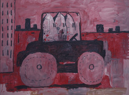 Philip Guston. City Limits. 1969. Oil on canvas, 6′ 5″ × 8′ 7 1/4″ (195.6 × 262.2 cm). Gift of Musa Guston. © 2016 The Estate of Philip Guston